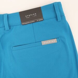 DUNNING Golf Performance Shorts Mens 33 Flat Front 10" Inseam Blue‎ NEW MSRP $98